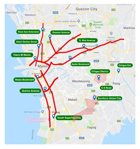 Road Restrictions in Metro Manila .